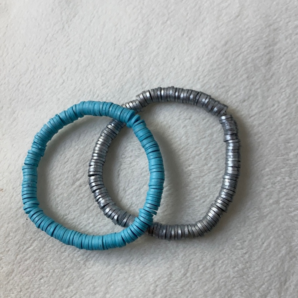 Clay beaded bracelet #summervibes
